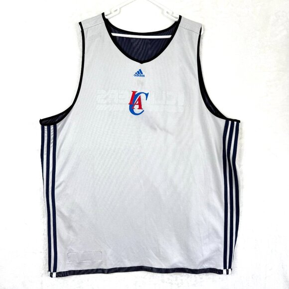 Los Angeles Clippers Adidas Team Issued Practice Jersey Mens 2XL Tall Reversible - Picture 4 of 8